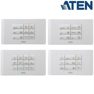 Teclado de 12 botones para sistemas de control VK con kit de sobremesa Aten VK112EUTTK