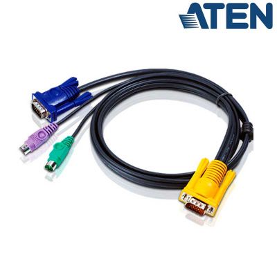 1,8m PS/2 VGA KVM Cable 3 en 1 Aten 2L-5202P