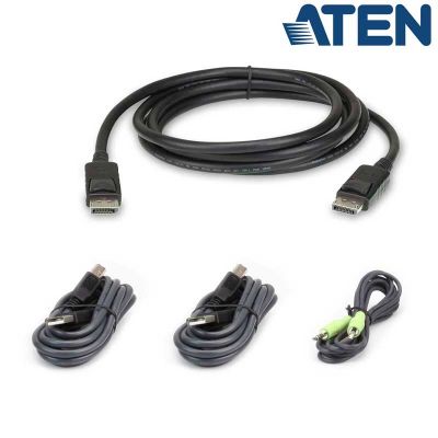 1,8m Kit de cable para KVM ''secure'' DisplayPort USB 2.0 con Audio Aten 2L-7D02UDPX4