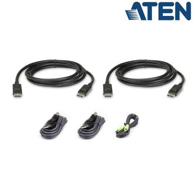 1,8m Kit de cable para KVM ''secure''  Dual DisplayPort USB 2.0 con Audio Aten 2L-7D02UDPX5