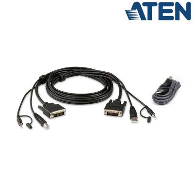 3m Kit de cable para KVM ''secure''  DVI-D USB 2.0 con Audio Aten 2L-7D03UDX4