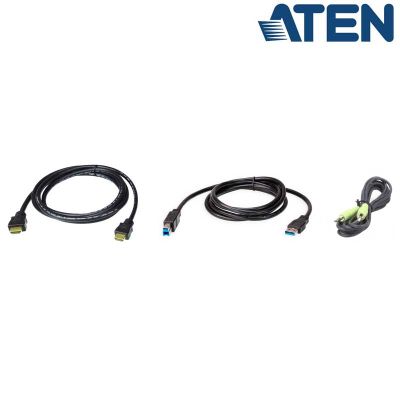 1,8m Kit de cable para KVM HDMI USB 3.0 con Audio Aten 2L-7D02UHX3
