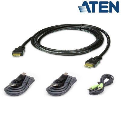 1,8m Kit de cable para KVM ''secure''  HDMI USB 2.0 con Audio Aten 2L-7D02UHX4