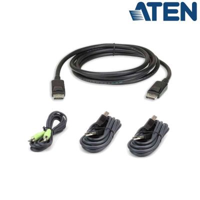 3m Kit de cable para KVM ''secure''  DisplayPort USB 2.0 con Audio Aten 2L-7D03UDPX4