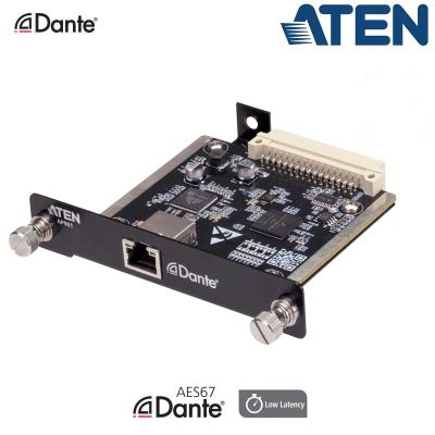 Tarjeta de expansión Dante de 2 canales para la serie AP Aten AP901