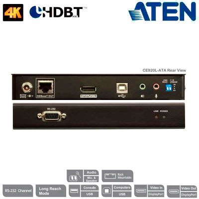Extensor KVM USB-DisplayPort 4K(100m) HDBaseT™ 2.0 (unidad local) Aten CE920L-ATA