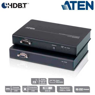 Extensor KVM USB-DVI (100m), HDBaseT 2.0, USB Perif, Aten CE620