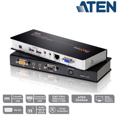 Extensor KVM USB-VGA con Audio y RS232 (300m) Aten CE770