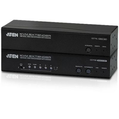 Extensor KVM USB-VGA Dual View con Audio y Deskew (300m) Aten CE775