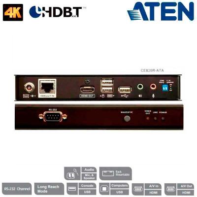 Extensor KVM USB-HDMI 4K(100m) HDBaseT™ 2.0 (unidad remota) Aten CE820R-ATA