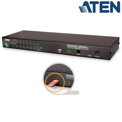 KVM de 16 Puertos USB PS/2 VGA , USB perif. para Rack 19'' Aten CS1716A