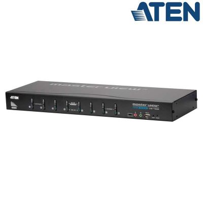 KVM de 8 Puertos USB DVI Single Link con Audio y Hub USB 2.0 Aten CS1768