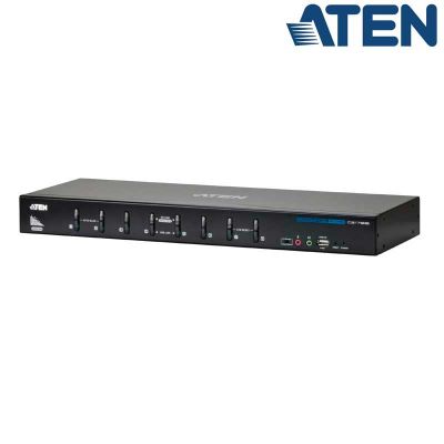 KVM de 8 Puertos USB DVI Dual Link con Audio y Hub USB 2.0 Aten CS1788