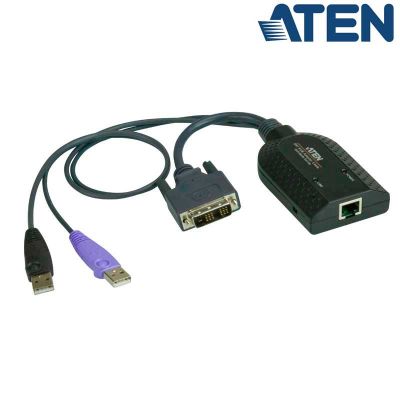 Adaptador KVM USB-DVI a Cat5e/6 (Virtual Media) Aten KA7166