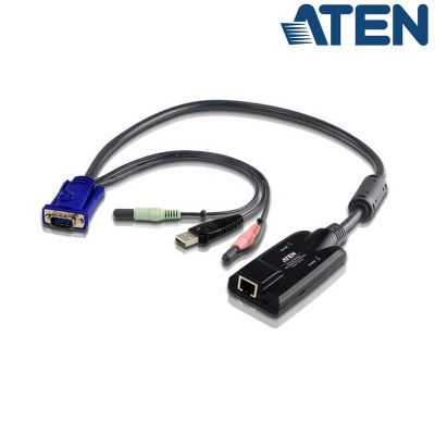 Adaptador KVM USB-VGA-Audio a Cat5e/6 (Virtual Media) Aten KA7176