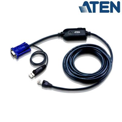 Cable adaptador KVM USB-VGA a Cat5e/6 de 4,5 metros Aten KA7970