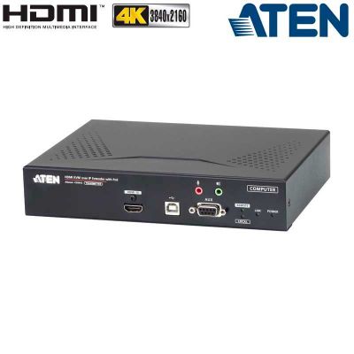 Transmisor KVM USB-HDMI 4K con Audio y RS232 sobre LAN Aten KE8950T