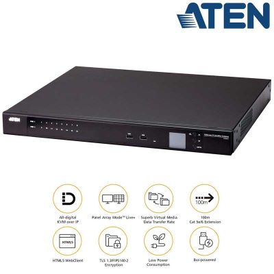 KVM sobre IP de 16 puertos con pasarela OmniBus Aten KG0016