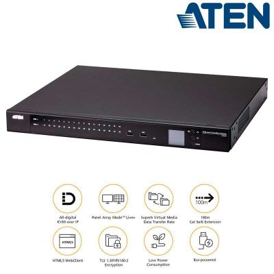 KVM sobre IP de 32 puertos con pasarela OmniBus Aten KG0032