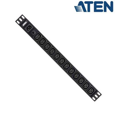 PDU Basica 1U de 12 Tomas C13, con proteccion sobrecorriente ,10A Aten PE0112G