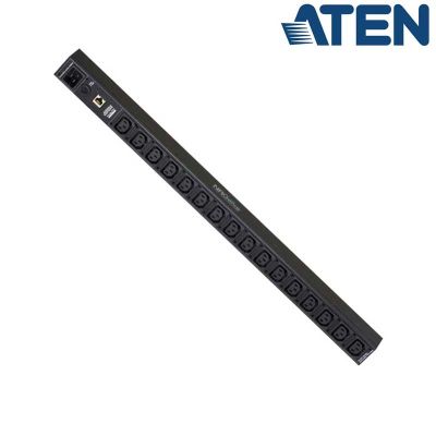 PDU 0U de 16 Tomas C13 con medidor, 16A, compatible IP Aten PE1216G