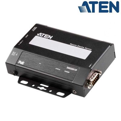 Servidor de dispositivos seguros RS-232 / RS-422 / RS-485 de 1 puerto con PoE Aten SN3401P
