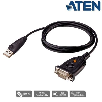 Conversor USB a Serie RS-232  (FTDI), cable 1,2m Aten UC232AF