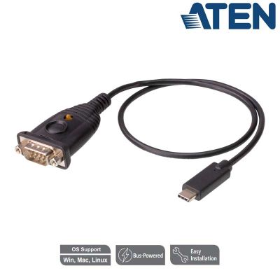 Conversor USB  C a Serie RS-232, cable 30 cm Aten UC232C