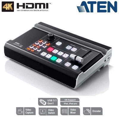 Mezclador de AV multicanal todo en uno StreamLIVE™ PRO Aten UC9040