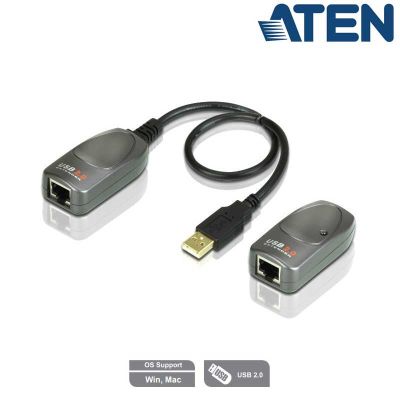Extensor USB 2.0 sobre RJ45 (Cat.5e/6) hasta 60m Aten UCE260