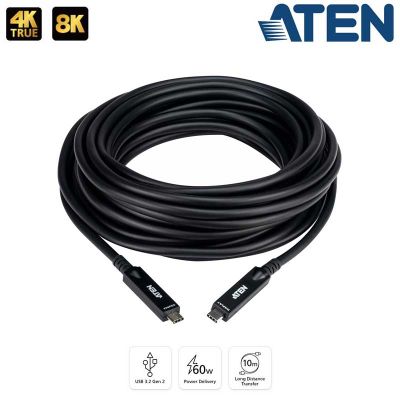 10m Cable óptico activo USB-C Macho-Macho Ultra HD, 10 Gbps Aten UE3410F
