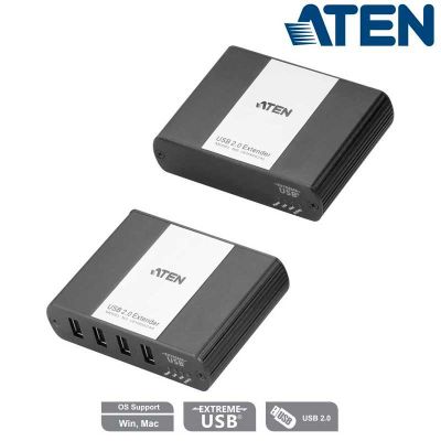 Extensor USB 2.0 de 4 Puertos sobre Cat.5e/ 6 (100m) Aten UEH4002A