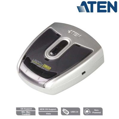 Conmutador 2 x 1 puerto USB 2.0 Aten US221A