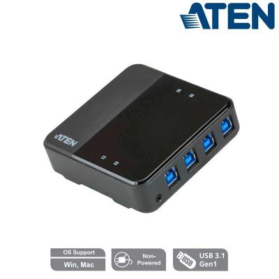 Conmutador 4 x 4 puertos USB 3.2 Gen1 Aten US3344