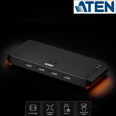 Conmutador para puertos USB 2.0 compartidos 2 x 4 Aten US4224