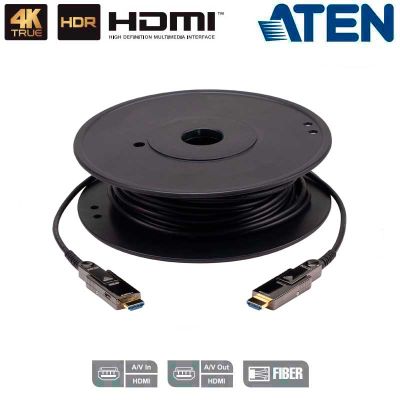 30m Cable óptico activo HDMI 2.0 4K real con conector desmontable Aten VE7833A