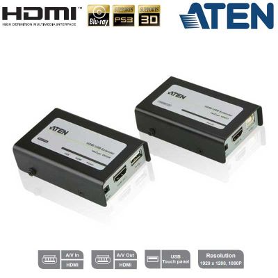 Extensor HDMI con USB sobre Cat5e/6 (60m) Aten VE803