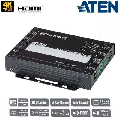 Receptor Extensor óptico True 4K HDMI (300m) Aten VE883ARK1