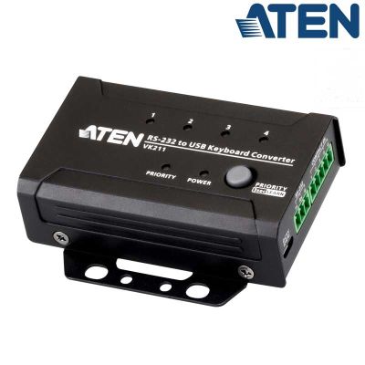 Conversor de RS-232/Contacto a teclado USB Aten VK211