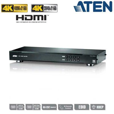 Conmutador Matricial HDMI 4x4, 4K Aten VM0404HA