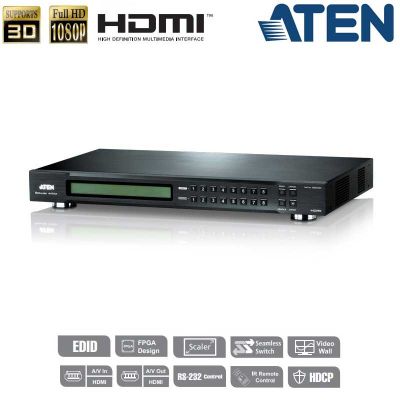 Conmutador Matricial HDMI 8x8 (Videowall) Aten VM5808H