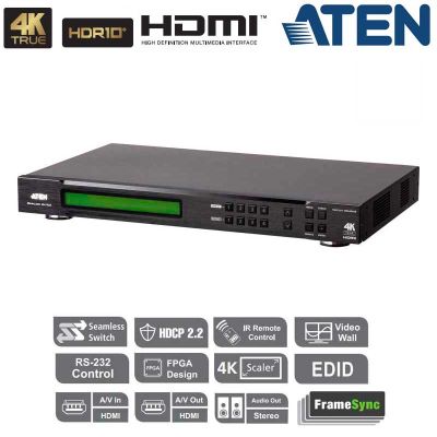 Conmutador Matricial HDMI 4K 4x4 Real (Videowall) Aten VM6404HB