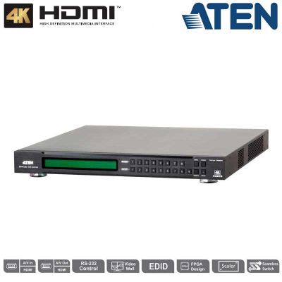 Conmutador Matricial HDMI 4K 8x9 (Videowall) Aten VM6809H