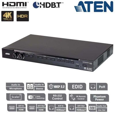 Conmutador Matricial (5 x 2) para presentación fluido 4K real Aten VP3520