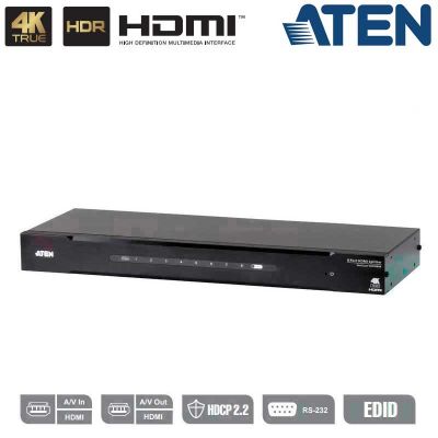 Video Splitter HDMI 4K Real de 8 Puertos  (4096 x 2160 60Hz 4:4:4) Aten VS0108HB