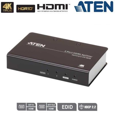 Video Splitter HDMI 2.0 4K Real de 2 Puertos (60Hz 4:4:4) Aten VS182B