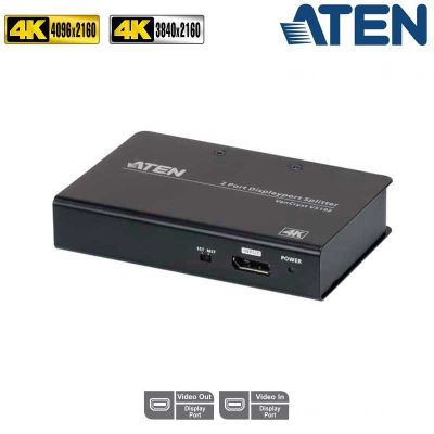 Video Splitter MST DisplayPort 4K de 2 Puertos Aten VS192