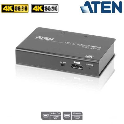 Video Splitter MST DisplayPort 4K de 4 Puertos Aten VS194