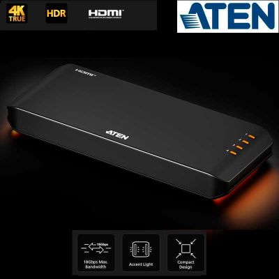 Video Splitter HDMI 2.0 4K Real a 60Hz de 4 Puertos Aten VS4814
