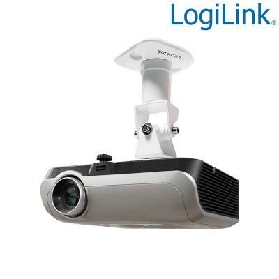 Soporte de Techo para Video Proyector, 15Kg, 220mm, Blanco LogiLink BP0003